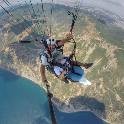 Tekirdağ uçmakdere 650 metre yamaç paraşütü uçuşu